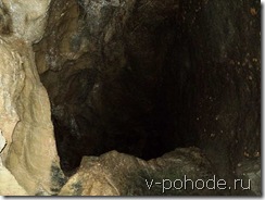 Проход вглубь Кашкулакской пещеры