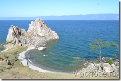 Гора Шаманка - главный символ острова Ольхон. Путешествие на машине на озеро Байкал.